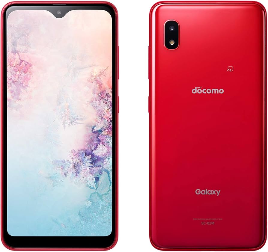 Amazon | docomo Galaxy A20 SC-02M レッド Red 白ロム | Galaxy