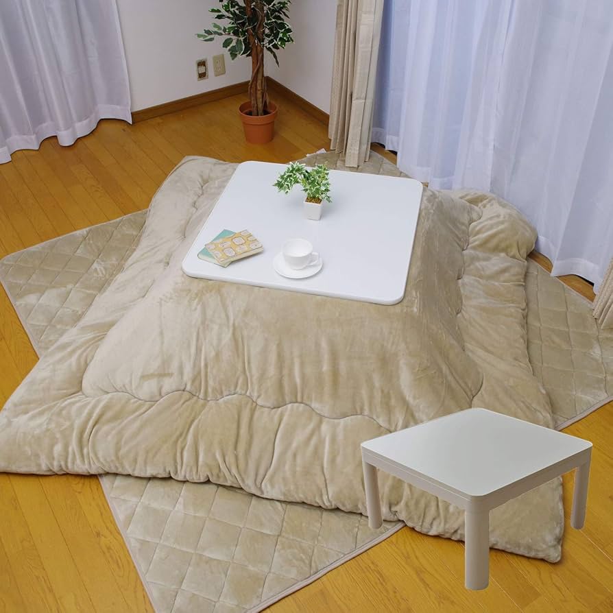 Amazon.co.jp: こたつ3点セット 正方形 「 こたつ台(70×70cm)+こたつ