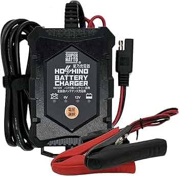 Amazon | スーパーナット バイクバッテリー充電器（6V/12V切替式