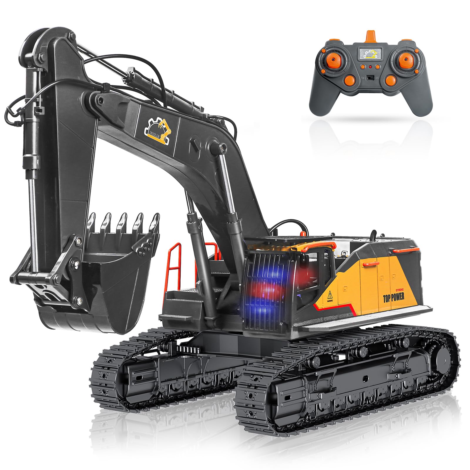 Amazon.com: FUYLE 22 Channel Remote Control Excavator, 1/14 Scale