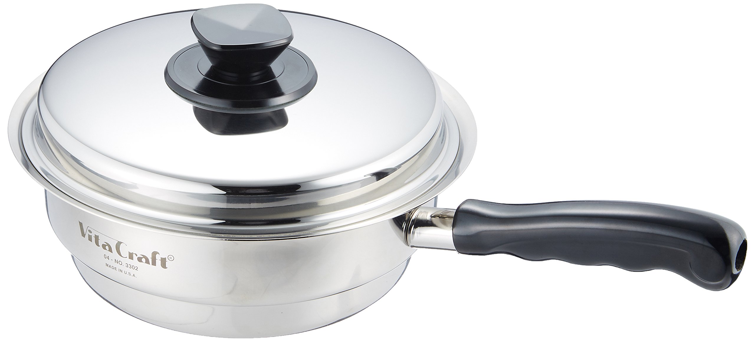 Amazon｜ビタクラフト 片手鍋 蒸し器 蓋付 1年保証 アメリカ製 小