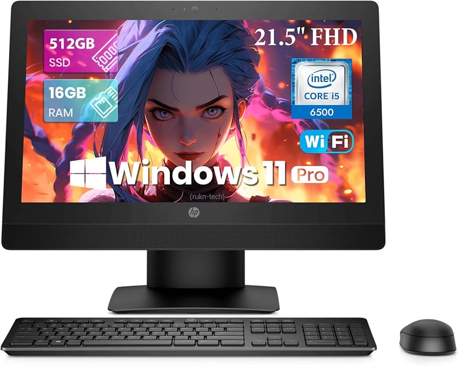 Amazon.com: HP 600 G3 All-in-One ProOne Computer Desktop PC, 21.5