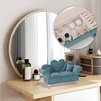 Amazon | 1/6 スケール ミニチュア ドールハウス ソファ ジュエリー