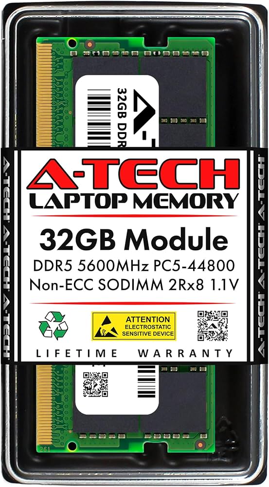 A-Tech 32GB RAM for HP ZBook Fury 16 G11, 16 G10 Mobile