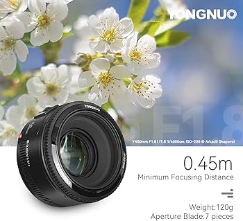 Amazon.com : YONGNUO YN50mm F1.8C Lens, Large Aperture Auto Focus
