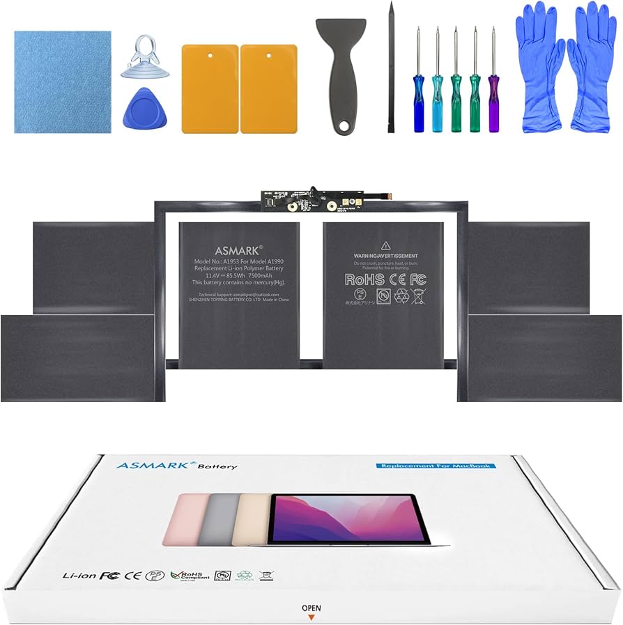 Amazon.co.jp: ASMARK Macbook Pro A1990 バッテリー 交換 適用 15