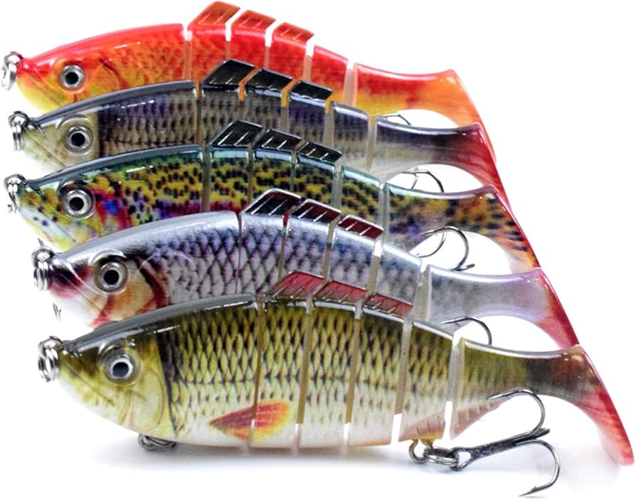 Amazon.co.jp: 釣具セット バス釣り ルアー 多関節 5節 10cm バス釣り