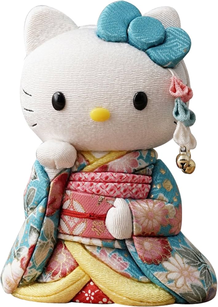 Amazon.co.jp: 招きハローキティ(舞妓/青)キティちゃん キティ 柿沼