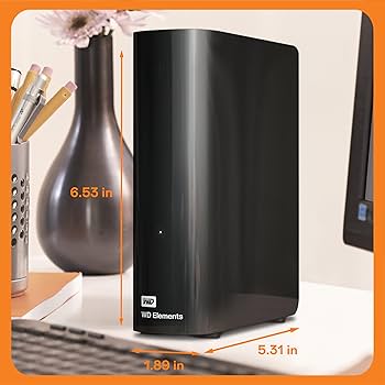WD 16TB Elements Desktop External Hard Drive, USB 3.0 external