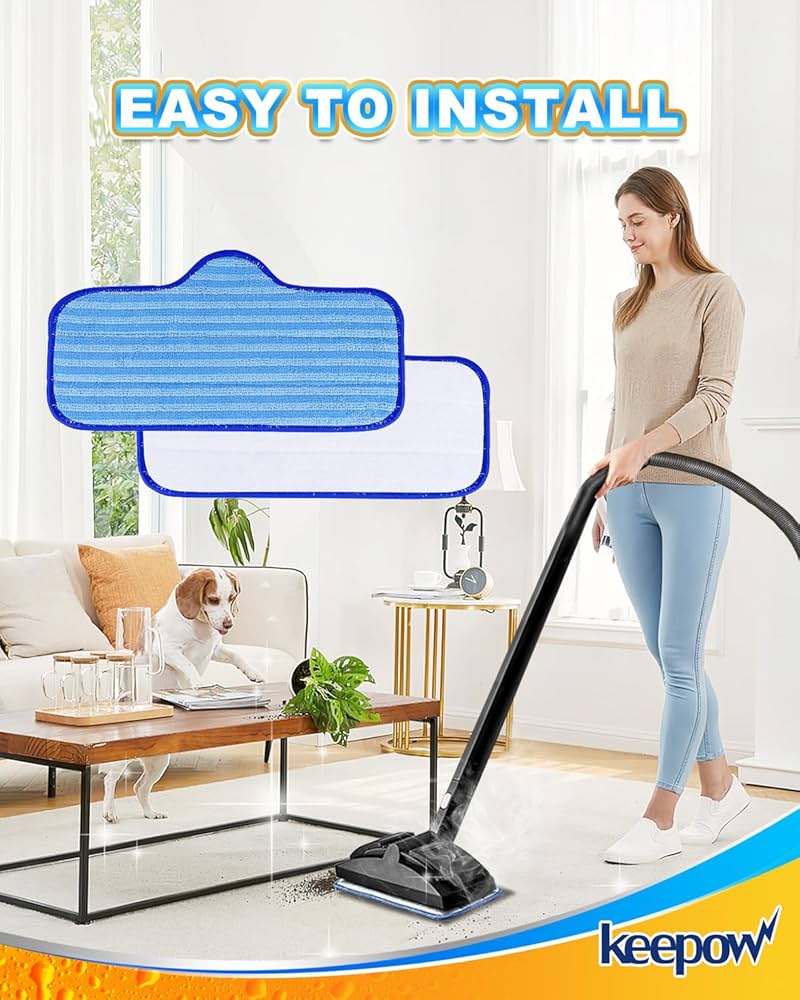 Amazon.com - KEEPOW Washable Microfiber Pads Compatible with