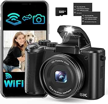 Amazon | 8K デジタルカメラ 8800万画素 デジカメ スマホに送れる