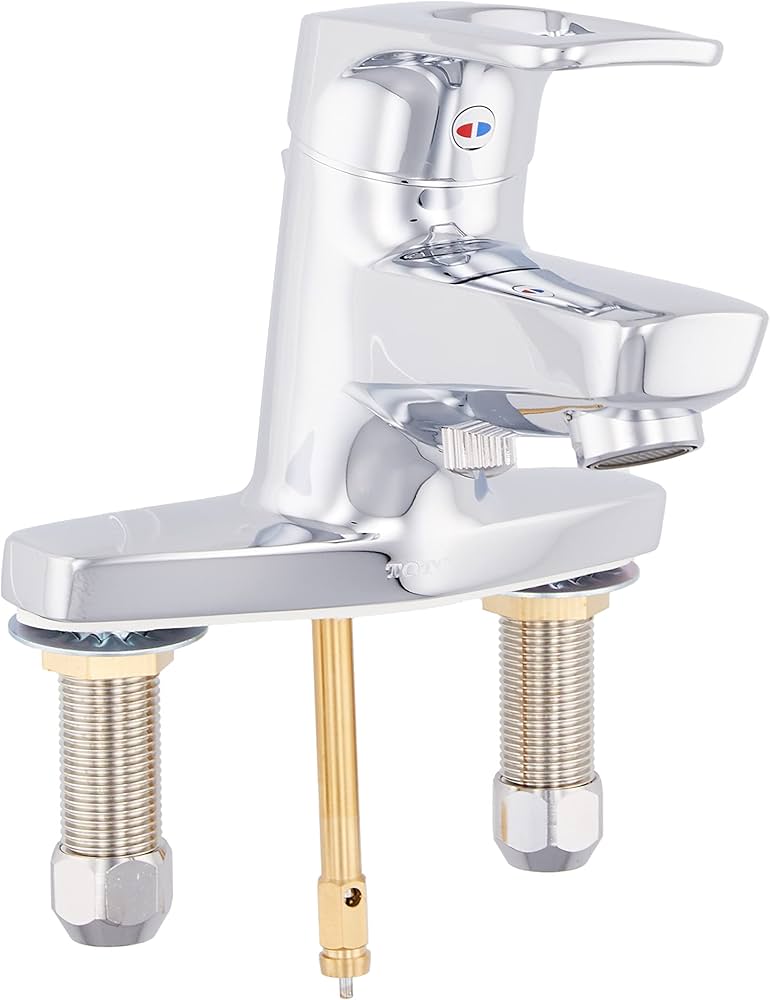 Amazon | TOTO 洗面用水栓 シングル混合水栓(台付き2穴) 寒冷地向け