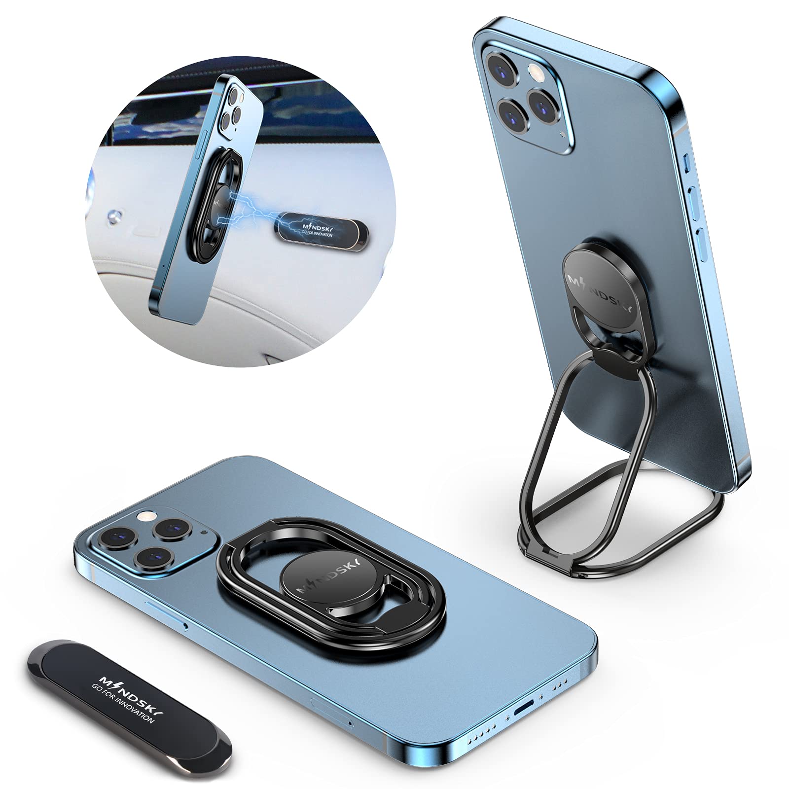 Amazon | MindSky大改善【軽くなるスマホリング】、縦置きできるな