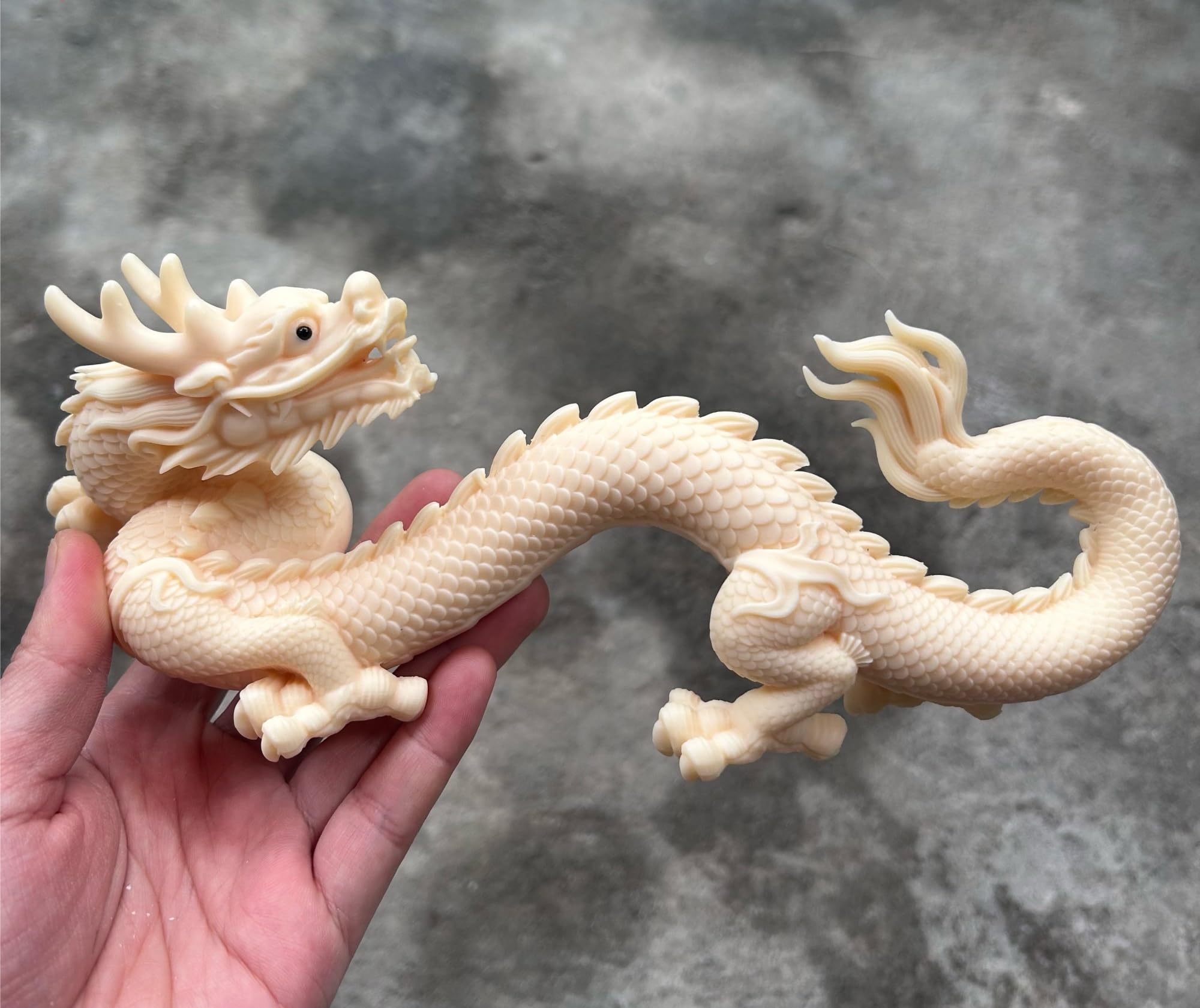 Amazon.co.jp: 龍の置物 白龍 龍 置物 風水 玄関 白龍のご利益 願い龍