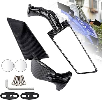 Amazon | RACEAST バイク ミラー 固定/調整可能 デュアルモード