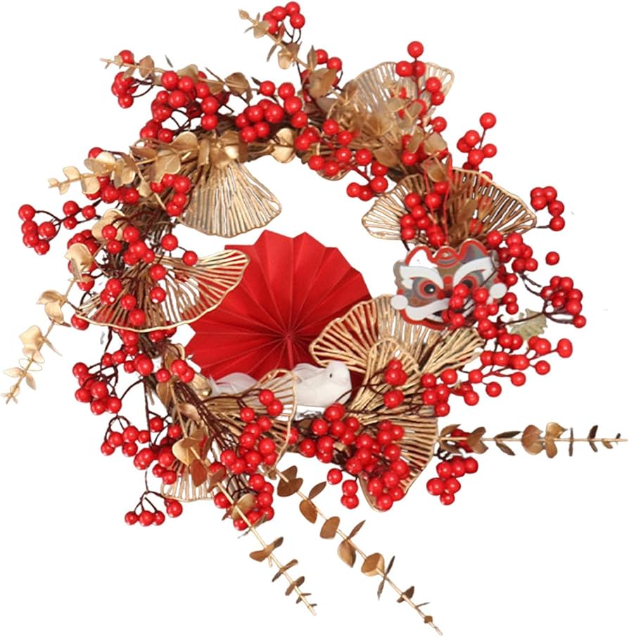 Amazon | SAEYZ 正月飾り リース 玄関飾り 正月リース 手作り 開運飾り