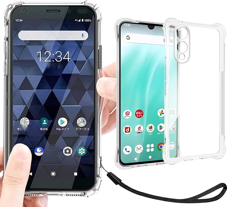 Amazon.co.jp: Arrows We2 ケース クリア 透明 カバー 【ストラップ 一