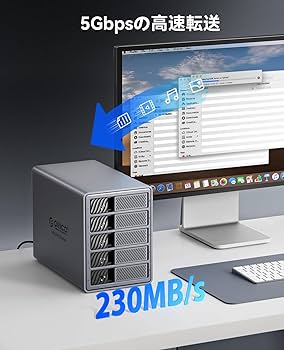 Amazon.co.jp: ORICO【RAID機能】HDDケース 5台 22TB*5 USB 3.0接続 8