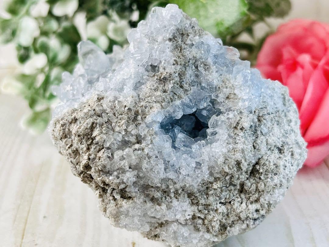 Amazon.co.jp: 天使の石セレスタイト 天青石 原石 ラフストーン 大 R