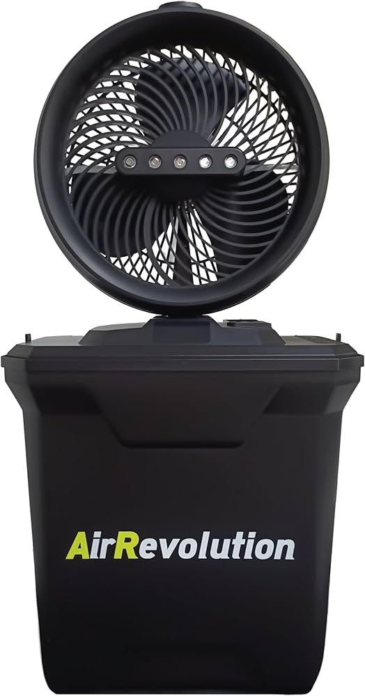 Amazon.co.jp: AirRevolution ミストファン 充電式 扇風機 屋外 首振り