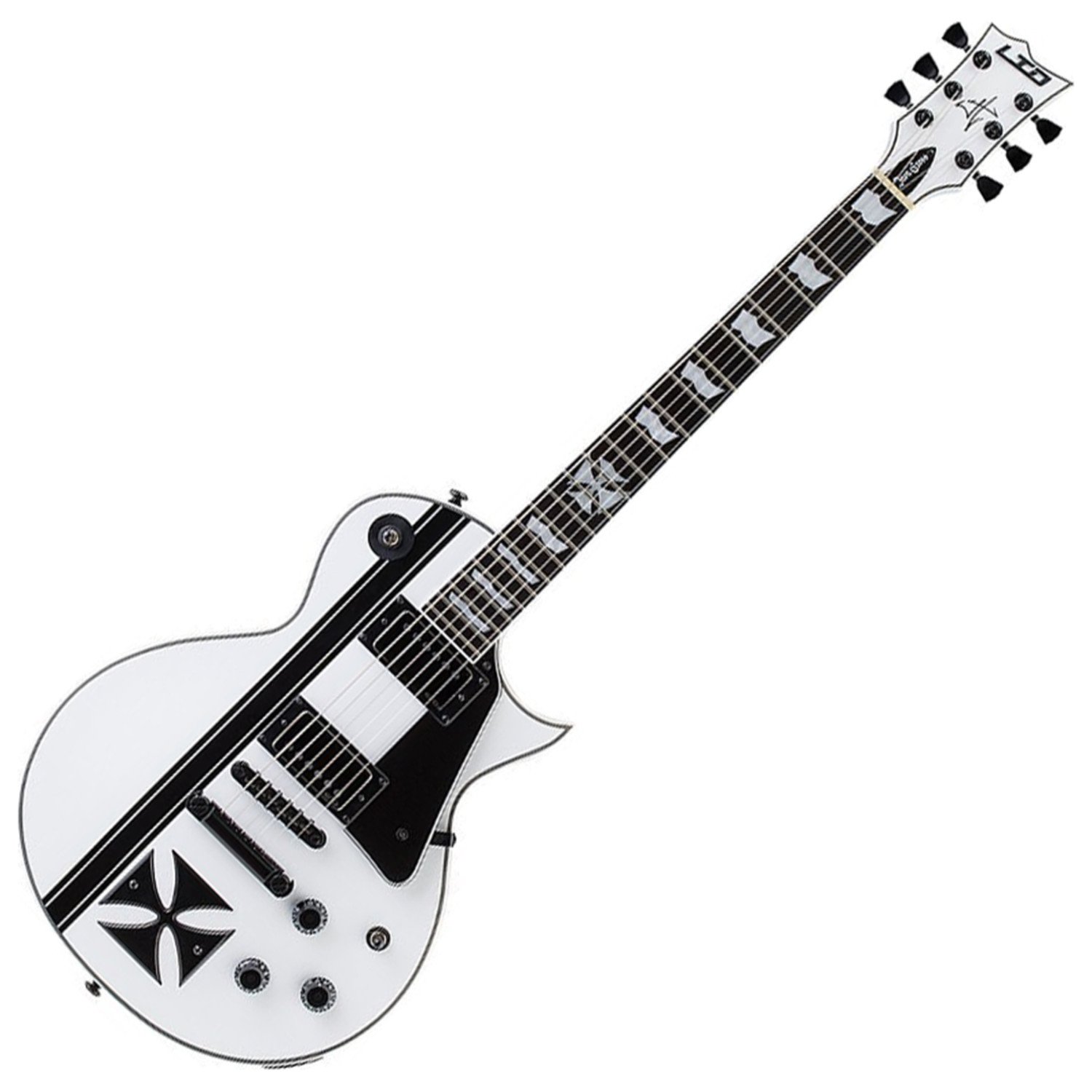 Amazon | ESP LTD Iron Cross James Hetfield シグネチャー Snow White