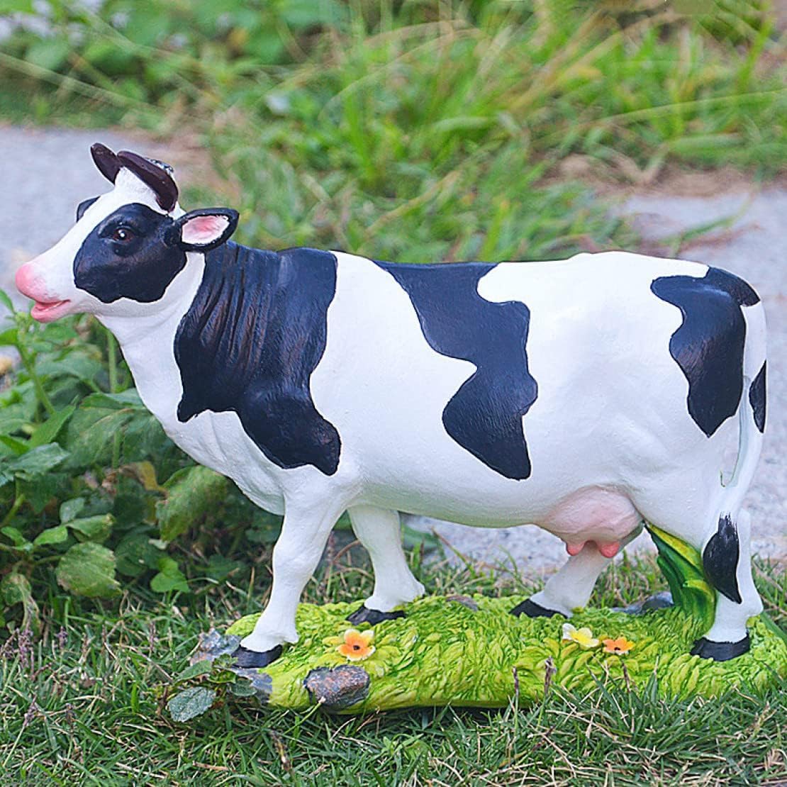 Amazon.co.jp: 牛の置物 ウシ 置き物 屋外 インテリア雑貨 庭の置物