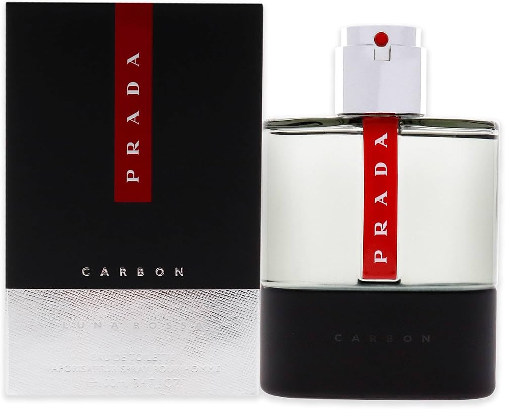 Amazon.com : Prada Luna Rossa Carbon Eau De Toilette Spray 100Ml
