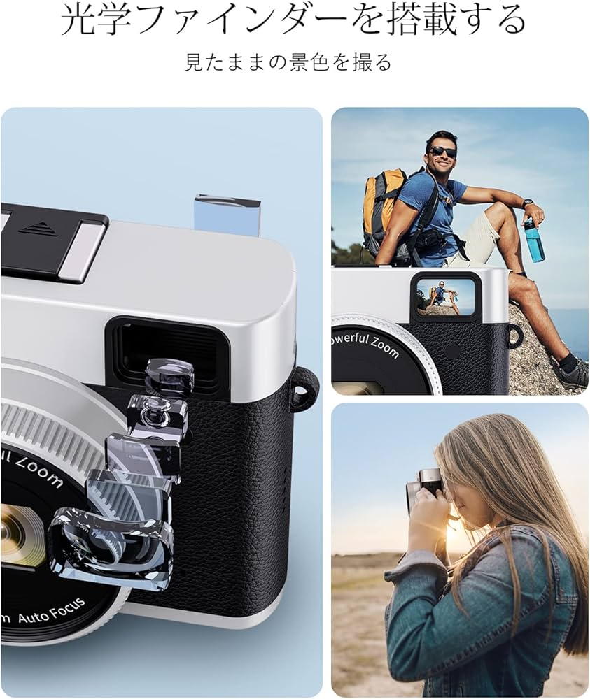 Amazon | Femivo 4K デジカメ デジタルカメラオートフォーカス 4800万