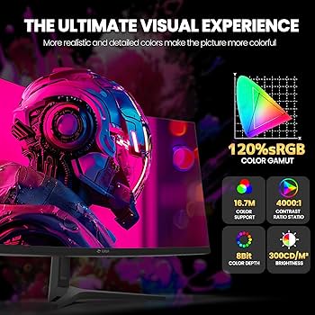 Amazon.co.jp: CRUA 34インチウルトラワイドゲーミングモニター、WQHD