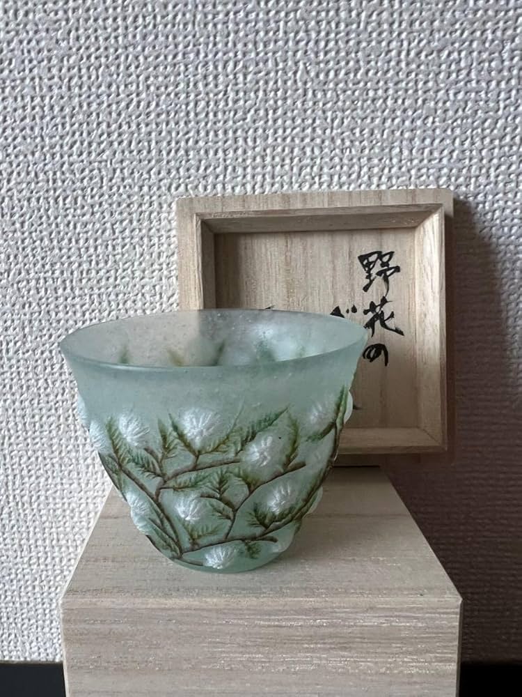 Amazon.co.jp: 飯塚亜裕子 グラス パートドヴェール 共箱付き ガラス