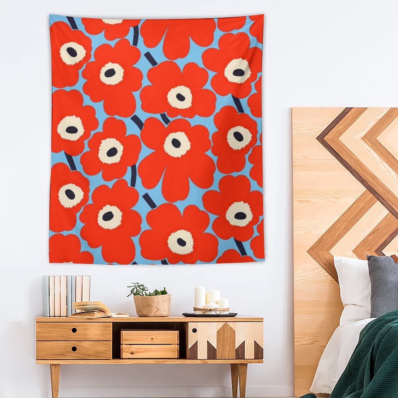 Amazon.co.jp: マリメッコ タペストリー,モダン 多機能 おしゃれ壁掛け