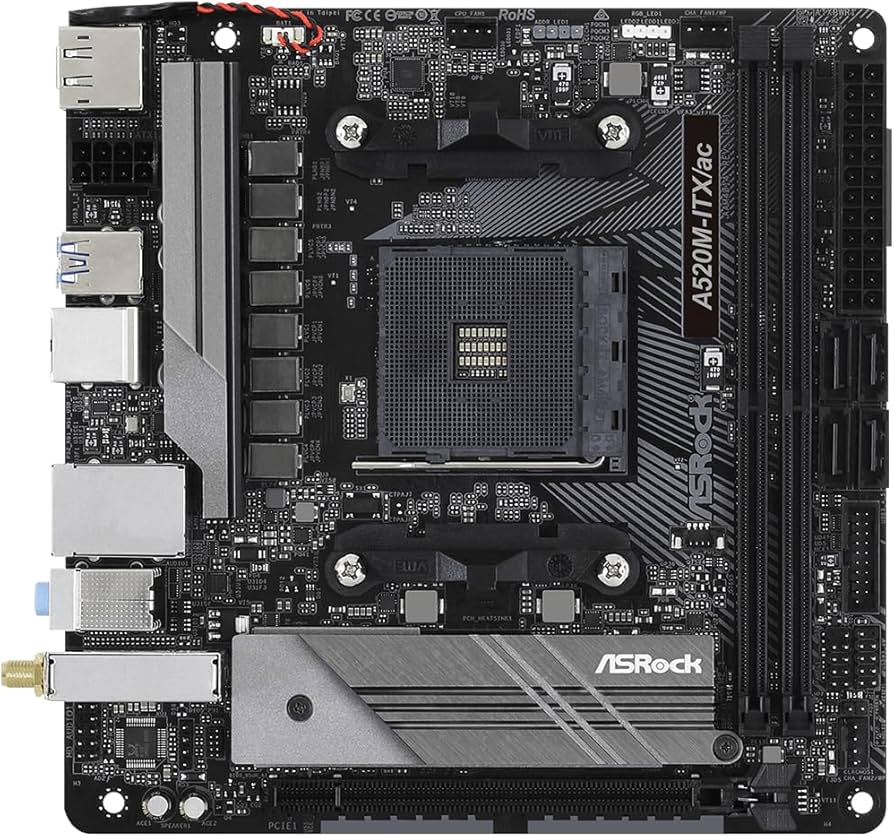 Amazon.com: ASRock A520M-ITX/AC Supports 3rd Gen AMD AM4 Ryzen
