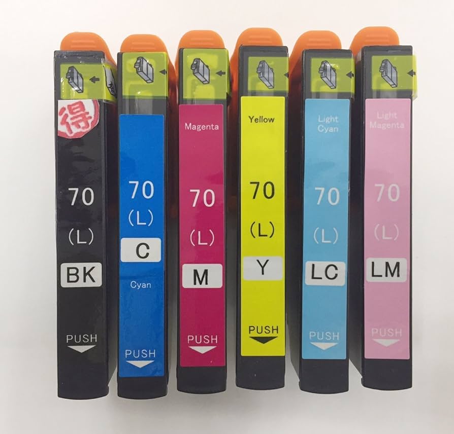 Amazon.co.jp: EP-805AR インク エプソン プリンター IC70L 6色セット