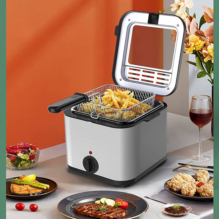 Amazon.co.jp: 電気フライヤー家庭用 多機能卓上フライヤー ステンレス
