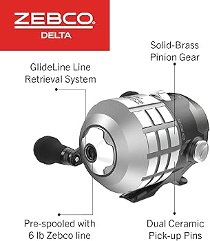 Amazon | Zebco (ゼブコ) デルタ スピンキャスト フィッシングリール