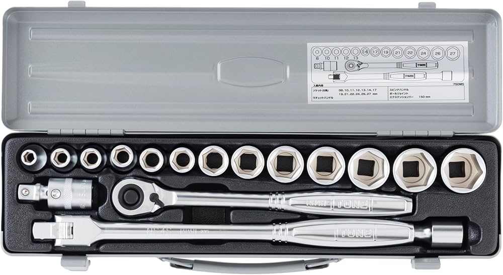 Amazon | トネ(TONE) ソケットレンチセット 差込角12.7mm(1/2