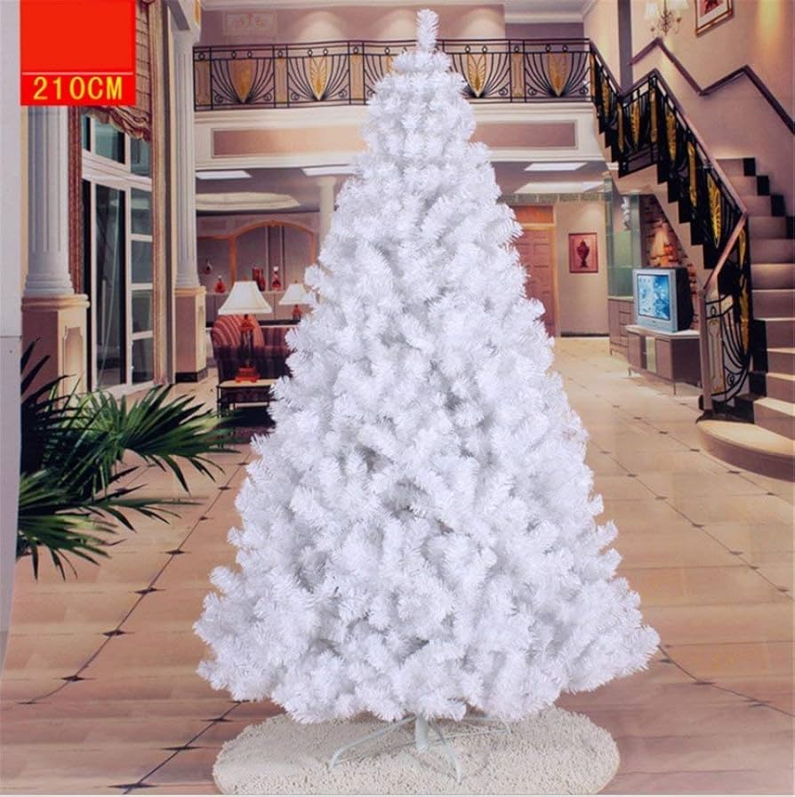 クリスマスツリー 240cm 大型サイズ 飾り付き ホワイトガーランド付き