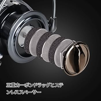 Amazon | スピニングリール 5000/6000番 15KGドラグ力 サビキ・アジ