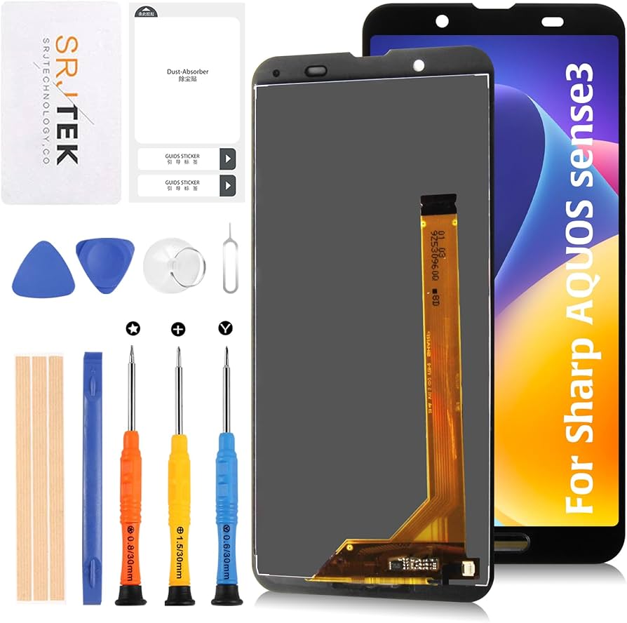 Amazon.co.jp: SRJTEK For Sharp AQUOS Sense3 液晶パネル [指紋認証