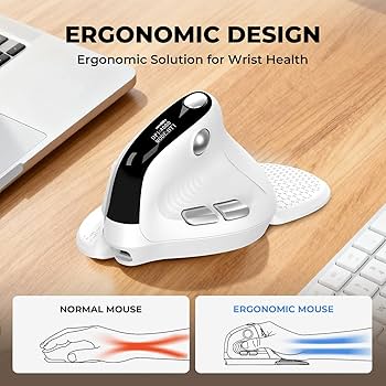 Amazon.com: DELUX Seeker Ergonomic Mouse Wireless, Vertical Mouse