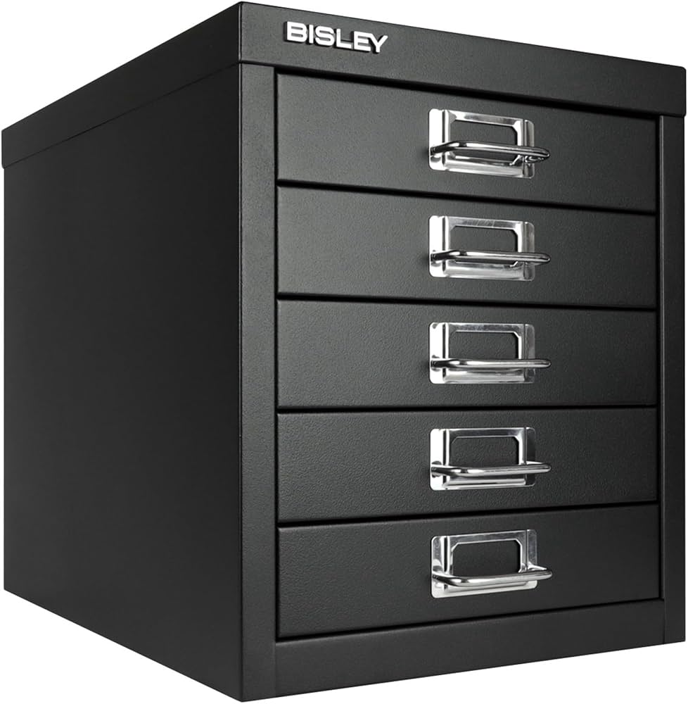 Amazon.co.jp: Bisley 5段引き出しスチールマルチ引き出しキャビネット