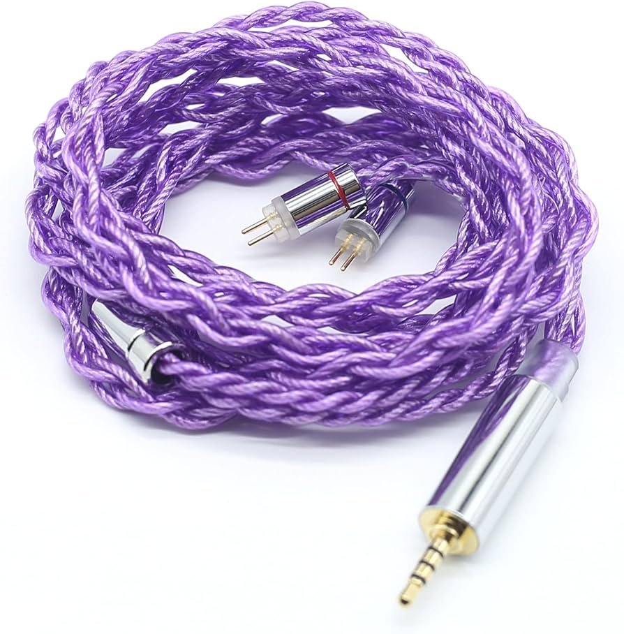 Amazon | BIGMANGO-SUMIRE 2pin2.5mm銀メッキケーブル2.5mmリケーブル