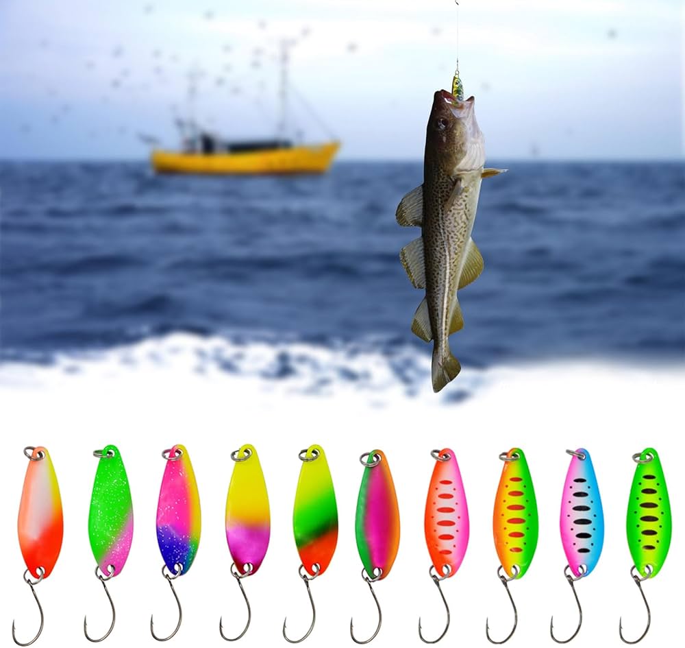 Amazon.co.jp: Psdndeww トラウト釣りスプーンルアーセット シングル