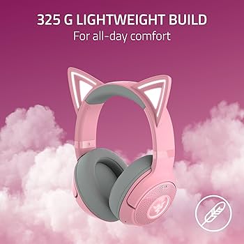 Amazon.com: Razer Kraken Kitty V2 BT Wireless RGB Headset: Chroma