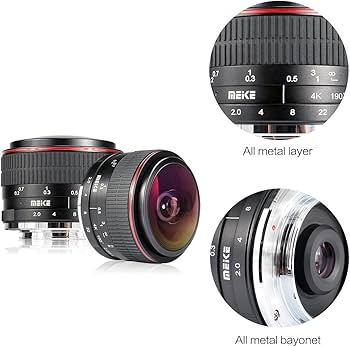 Amazon.com : Meike 6.5mm f2.0 Fisheye Lens Ultra Wide Angle