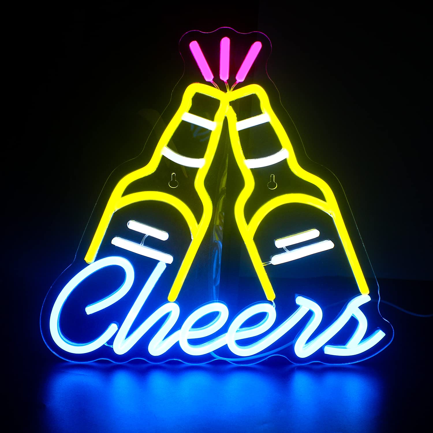 Amazon.co.jp: Cheers 乾杯 ネオンサイン ビール LED ネオンライト