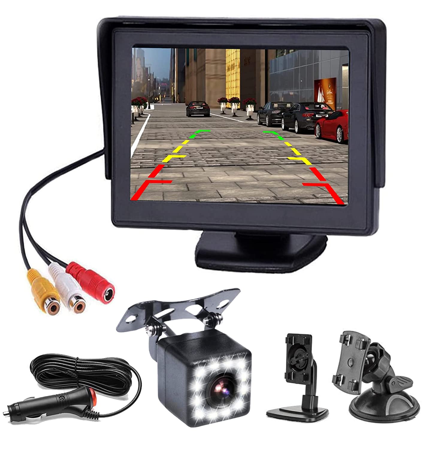 Amazon.co.jp: Tigwiss バックカメラモニターセット 4.3インチLCD