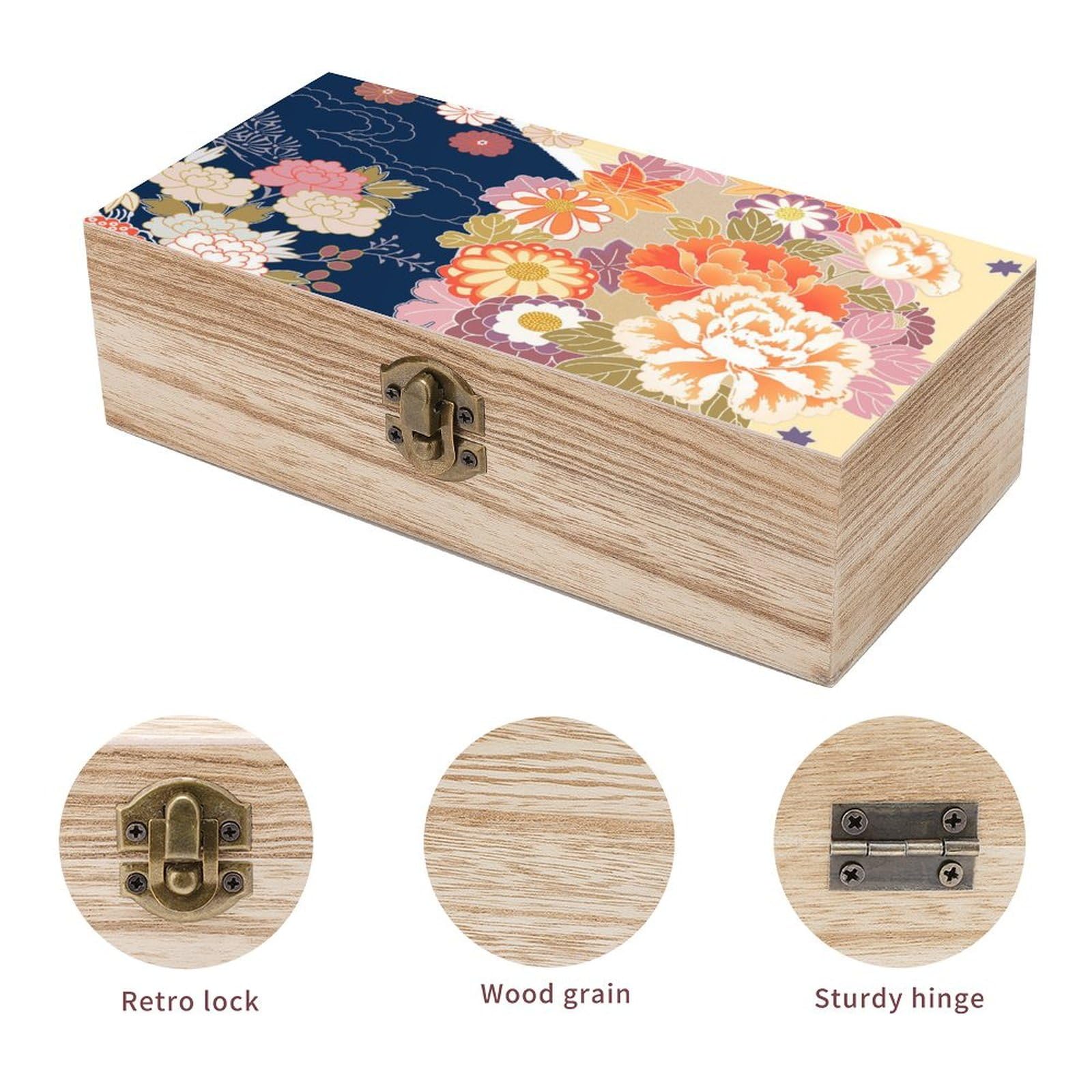 Amazon｜木製ボックス 和柄 和風 さくら 花柄 収納ケース アクセサリー