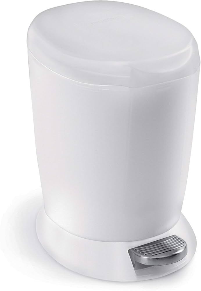 Amazon.com: simplehuman 6 Liter / 1.6 Gallon Compact Plastic Round