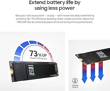 Amazon.com: Samsung 990 EVO Plus SSD 1TB, PCIe Gen 4x4, Gen 5x2 M